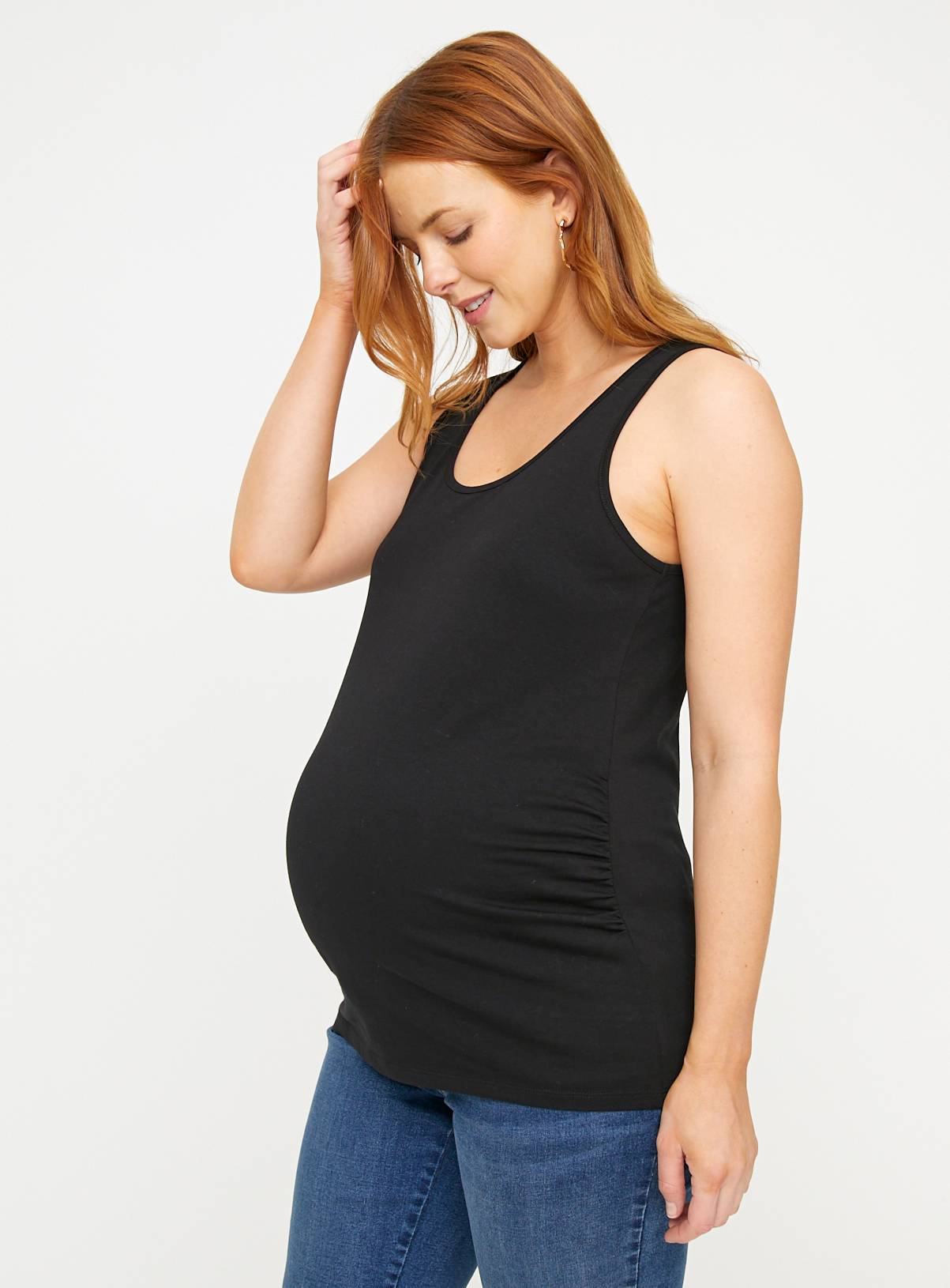 MATERNITY Plain Sleeveless Vest Top 2 Pack  16 - Image 2